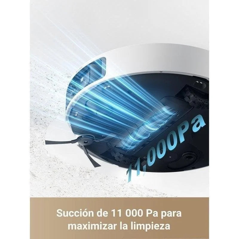 Robô aspirador e esfregona Dreame L40 Ultra com esvaziamento automático branco/dourado – Eletrodomésticos práticos e eficientes