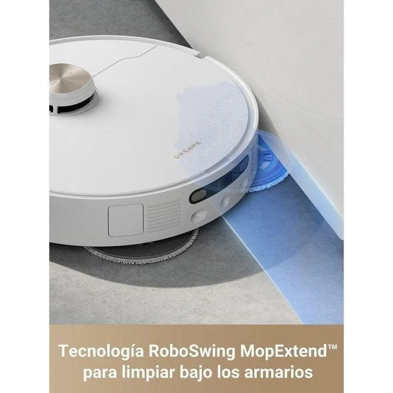 Robô aspirador e esfregona Dreame L40 Ultra com esvaziamento automático branco/dourado – Eletrodomésticos práticos e eficientes