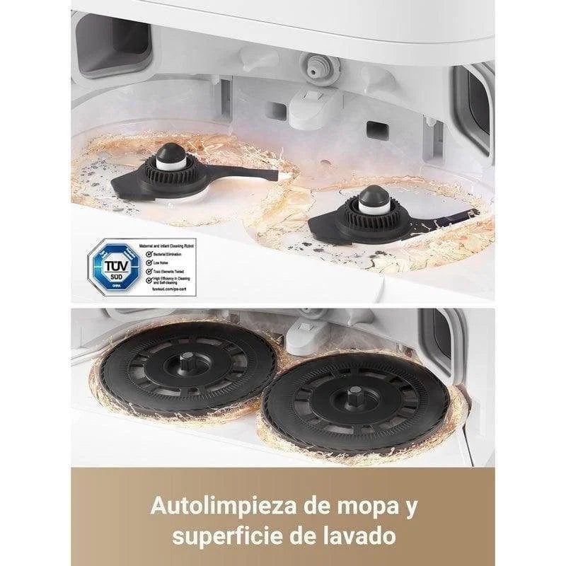Robô aspirador e esfregona Dreame L40 Ultra com esvaziamento automático branco/dourado – Eletrodomésticos práticos e eficientes