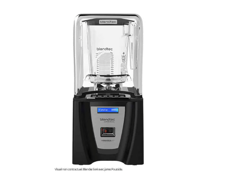 BLENDTEC - C825D46Q-EUB1GB1A - Liquidificador CONNOISEUR 825 com 2 Jarras FOURSIDE com tampa plana macia (1800 W) - (3,8 HP)
