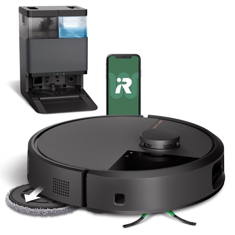 Robot roomba® plus 505 combo com base autowash™ - preto – Eletrodomésticos práticos e eficientes